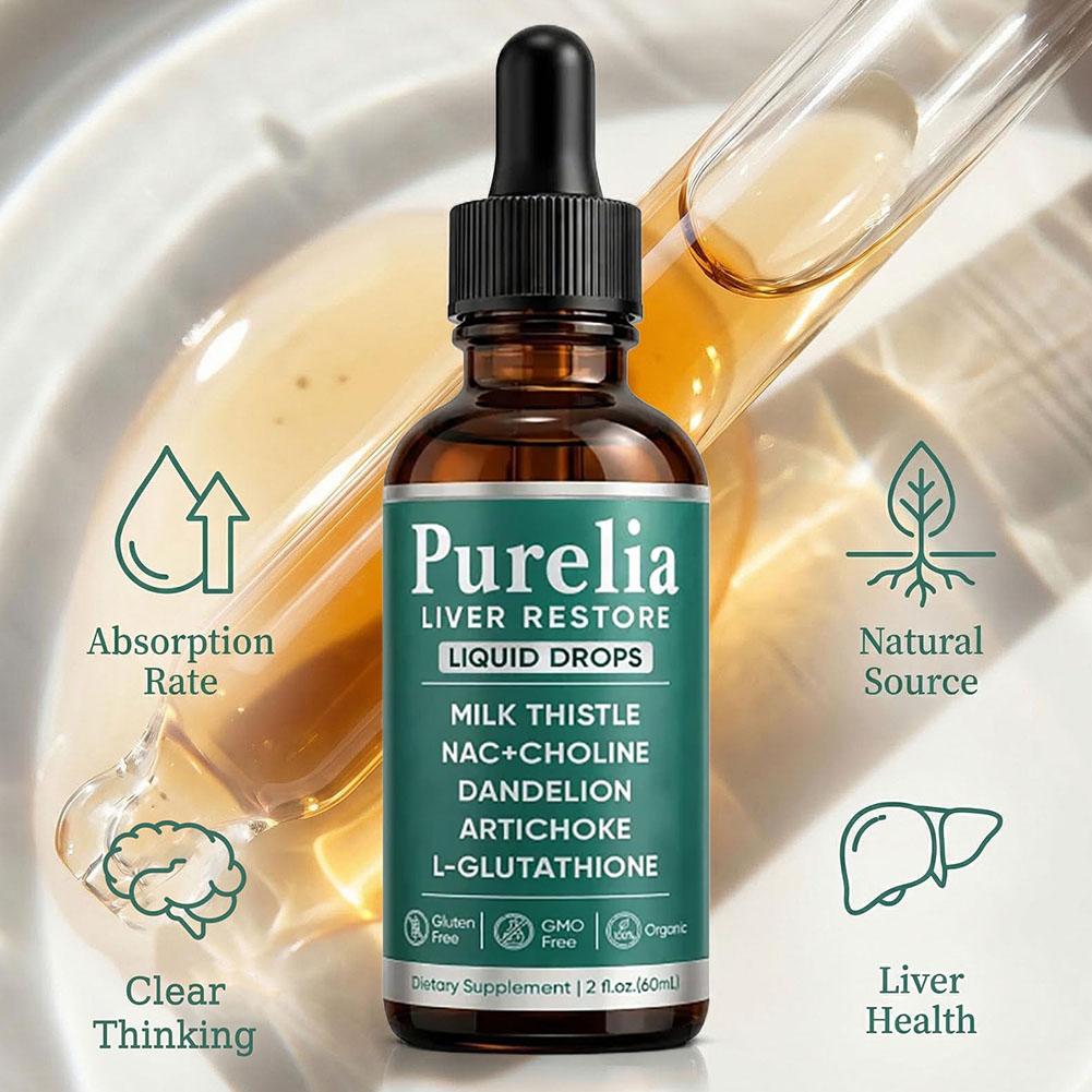 60ml Purelia Liver Restore Liq - огляд і ціна Herbal Wellness Supplement