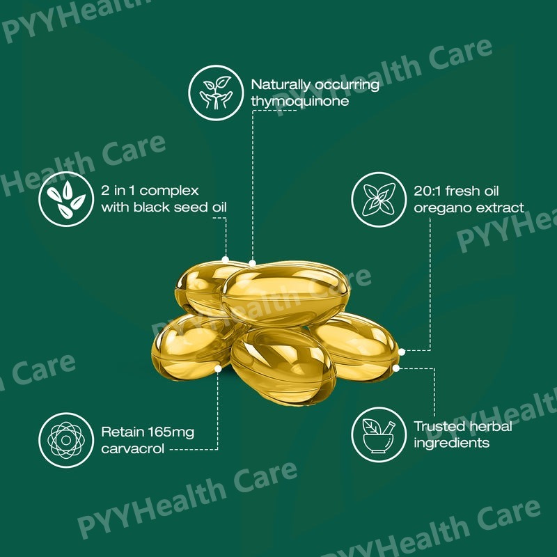 Oregano Oil with Black Seed Oi - огляд і ціна Herbal Wellness Supplement