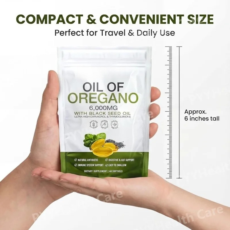 Oregano Oil with Black Seed Oi - огляд і ціна Herbal Wellness Supplement