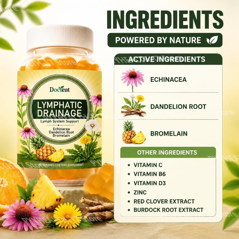 Docteat Lymphatic System Suppo - огляд і ціна Herbal Wellness Supplement