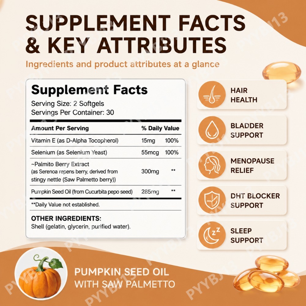 Googeer Pumpkin Seed Oil Softg - огляд і ціна Herbal Wellness Supplement