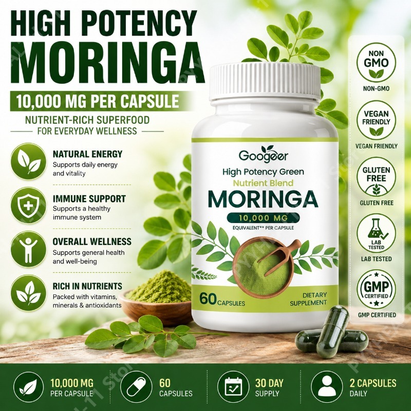 Premium Moringa Supplement wit - огляд і ціна Herbal Wellness Formula