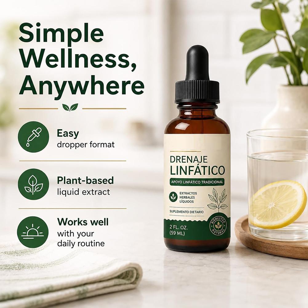 Lymphatic Drainage Drops 60ml  - огляд і ціна Herbal Wellness Supplement